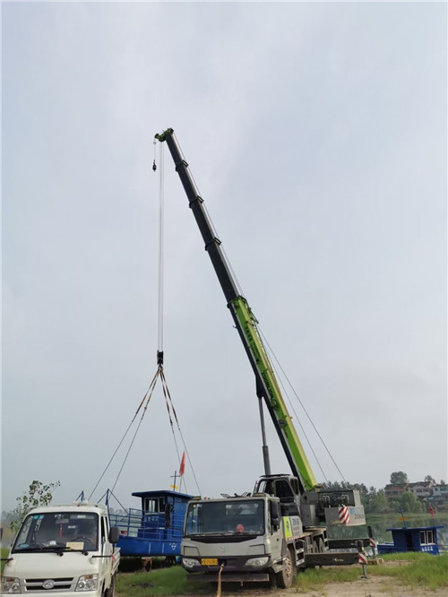 宁阳县桥梁建设吊装案例